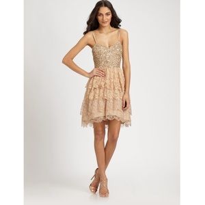 Size 2 Beaded lace Aidan Maddox dress New Years